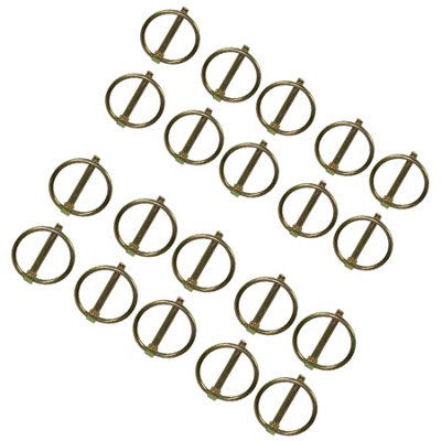 AB Tools 4.5mm Lynch Pins Clip Clamp (Linchpin) Linkage Locking Pin 20Pc Tractor Trailers from B&Q