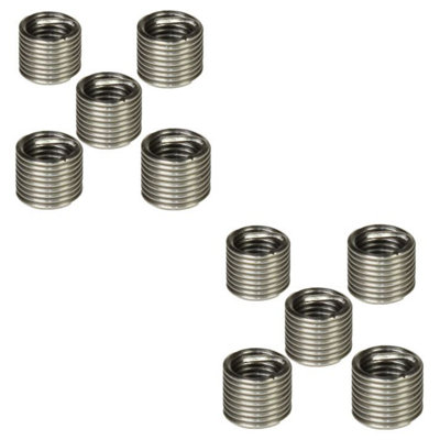 AB Tools Helicoil Type Thread Repair Inserts 1/4 Bsc X 1.5D 10Pc Wire Thread Insert from B&Q
