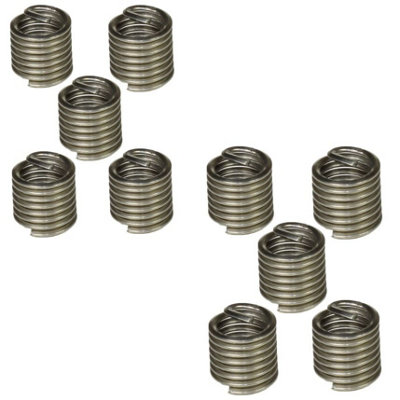 AB Tools Helicoil Type Thread Repair Inserts 1/4 Bsf X 1.5D 10Pc Wire Thread Insert from B&Q