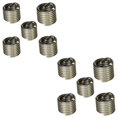 AB Tools Helicoil Type Thread Repair Inserts 1/2 Bsw X 1.5D 10Pc Wire Thread Insert from B&Q