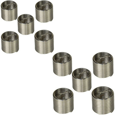 AB Tools Helicoil Type Thread Repair Inserts 7/16 Unf X 1.5D 10Pc Wire Thread Insert from B&Q