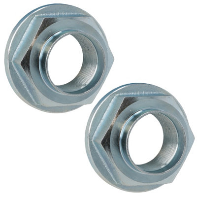 Ab Tools 2 Trailer Hub Axle Nuts M30 30Mm Flange Nut One Shot For Ifor Williams Trailers Gold