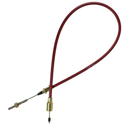 Ab Tools Red Stainless Steel Trailer Brake Cable For Knott Axles Systems Outer Sheath 930Mm Size 1