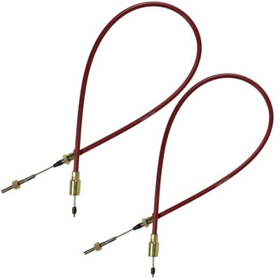 Ab Tools Red Stainless Steel Trailer Brake Cable For Knott Axles Systems Outer Sheath 930Mm Size 2