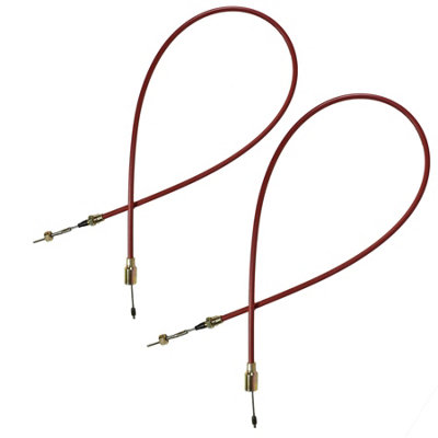 B&Q -  2 X Stainless Steel Trailer Brake Cable For Knott Axles Outer Sheath 1230mm