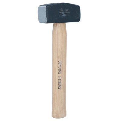 B&Q -  Double Face Sledge Lump Hammer Genuine Hickory Handle Shaft 2.5Lbs 1.13Kgs