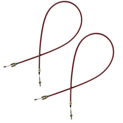 B&Q -  2 Stainless Steel Trailer Brake Cable For Alko Al-Ko Axles Outer Sheath 1430mm