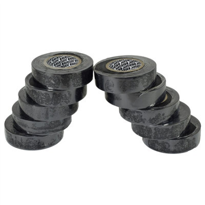 AB Tools Pvc Insulation Electricians Electrical Tape Black 10 Reels Flame Retardant 19mm from B&Q