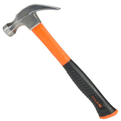 AB Tools 16Oz Claw Hammer Nail Screw Remover Removal Tool Fibreglass Tpr Handle from B&Q