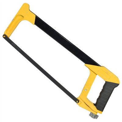 AB Tools 12" 300mm Heavy Duty Hacksaw Frame And Blade With 24 Tpi Saw Cutter Cutting from B&Q