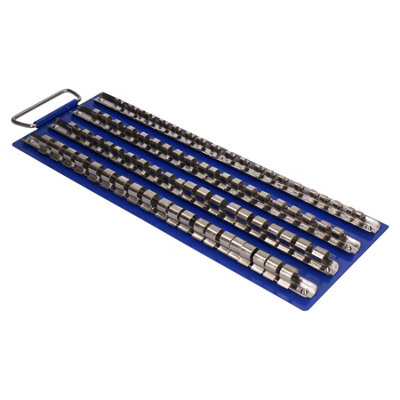 Ab Tools 80Pc Socket Holder Tray Rack Rail Storage For 1/4" 3/8" And 1/2" Drive Sockets