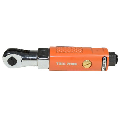 AB Tools 1/4" Drive Stubby Compact Air Ratchet Wrench Reversible Max Torque 25Ft/lbs from B&Q