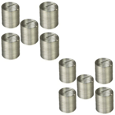 AB Tools Helicoil Type Thread Repair Inserts 1/2 Bsc X 1.5D 10Pc Wire Thread Insert from B&Q