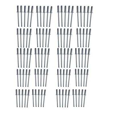 AB Tools Metric Aluminium Blind Pop Pot Rivets Set Fastener Fastening 3.2mm X 10mm 100Pc