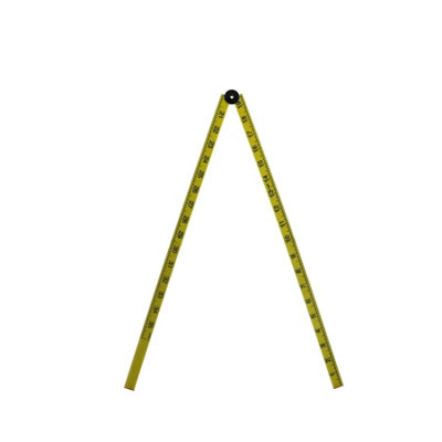 AB Tools 1 Metre Plastic Folding Ruler Rule Lightweight Measurting Measurement Rule from B&Q