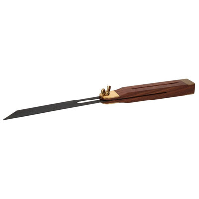 AB Tools 10.5In 265mm Hardwood Bevel Brass Carpenter Adjustable Sliding Wood Work from B&Q