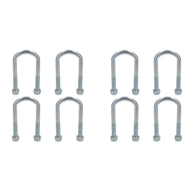 AB Tools 8 Single Parabolic Leaf Spring High Tensile U Bolt For Ifor Williams Trailers from B&Q