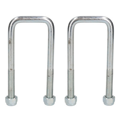 AB Tools 2 Twin Parabolic Leaf Spring High Tensile U Bolt For Ifor Williams Trailers from B&Q