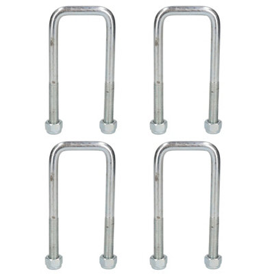 AB Tools 4 Twin Parabolic Leaf Spring High Tensile U Bolt For Ifor Williams Trailers from B&Q
