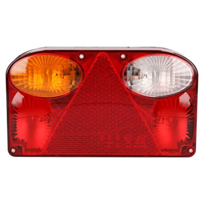 AB Tools Trailer / Caravan Left Rectangular Light Replacement Lamp With Plug Indespension from B&Q