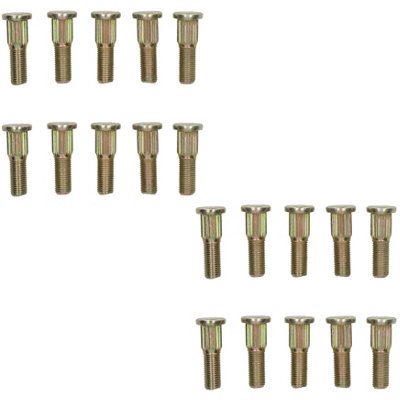 AB Tools 7/16" Unf Replacement Wheel Studs For Trailer Suspension Hubs Hub Pack Of 20 from B&Q