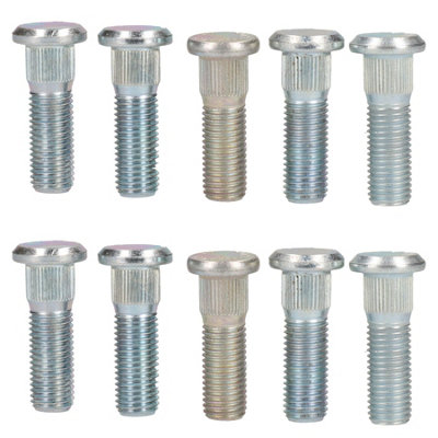 B&Q -  M12 X 1.5 Replacement Wheel Studs For Trailer Suspension Hubs Hub Pack Of 10