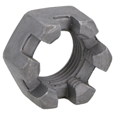 AB Tools 5/8" Unf Slotted Castle Nut For Trailer Wheel Hubs Castellated Hub Bearing Nut from B&Q