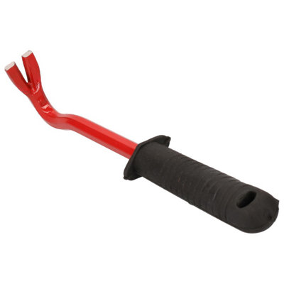 Ab Tools 10In Crow Wrecking Pry Bar Nail Jimmy Lever With Rubber Handle Remover