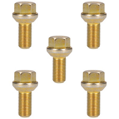 AB Tools M14 X 1.5 Replacement Wheel Bolts Conical For Trailer Hubs Hub Pack Of 5 from B&Q