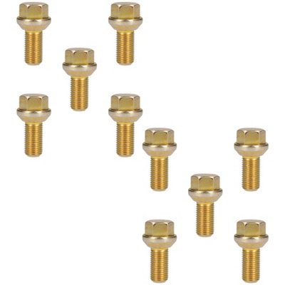 AB Tools M14 X 1.5 Replacement Wheel Bolts Conical For Trailer Hubs Hub Pack Of 10 from B&Q