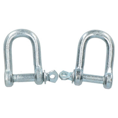 AB Tools 6mm Galvanised Dee D Shackle 2 Pack Chandlery Marine Rigging Shackle from B&Q