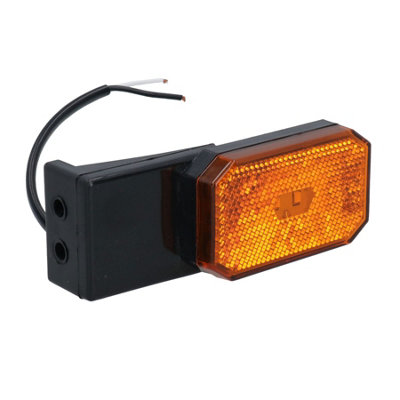 Ab Tools Led Side Marker / Lamp Trailer Caravan 12V Or 24V Amber/Orange/Light