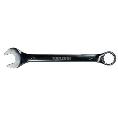 Ab Tools 24Mm Metric Combination Combo Spanner Wrench Ring Open Ended Polished Crv