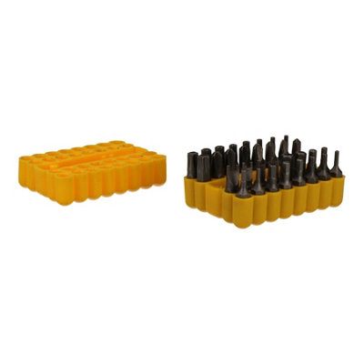 AB Tools 33Pc Security Tamperproof Hex Allen Star Torx Tri Wing Metric Imperial 1/4" Bits from B&Q