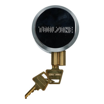 AB Tools 73mm Concealed Shackle Padlock Security Shed Gate Lock Brass Core 2 Keys from B&Q