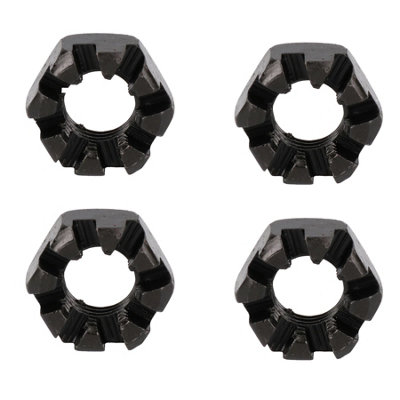 AB Tools 3/4" Bsf Slotted Castle Nut Trailer Wheel Hubs Castellated Hub Bearing 4 Pack from B&Q