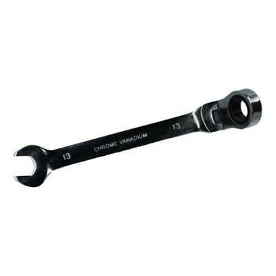 AB Tools 13mm Flexi Ratchet Combination Spanner Metric Wrench 72 Teeth Ring Open End from B&Q