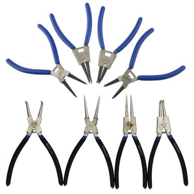 Ab Tools 6 In And 9 In Circlip Plier Pliers Sets Internal And External Bent And Straight