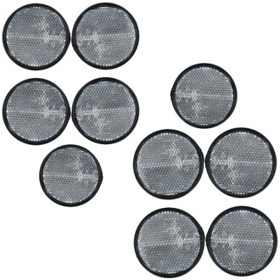 AB Tools White Clear Retro Reflector Trailer Fence Post With Self-Adhesive Back 10 Pack from B&Q