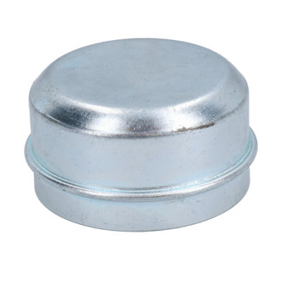 AB Tools Replacement 50.5mm Metal Cap Wheel Hub Trailer Bearing Dust Grease Cover from B&Q