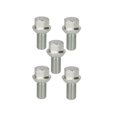 AB Tools 5 Pack M14 X 1.5 Trailer Wheel Spherical Bolt Ifor Williams Indespension Knott from B&Q