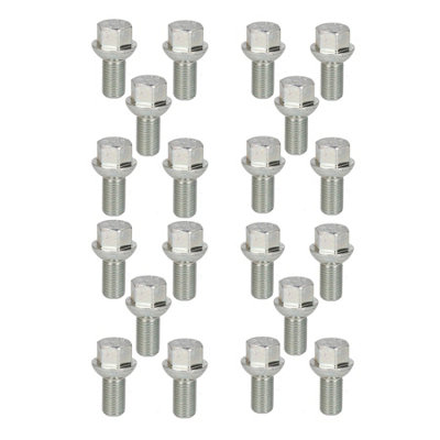 AB Tools 20 Pack M14 X 1.5 Trailer Wheel Spherical Bolt Ifor Williams Indespension Knott from B&Q