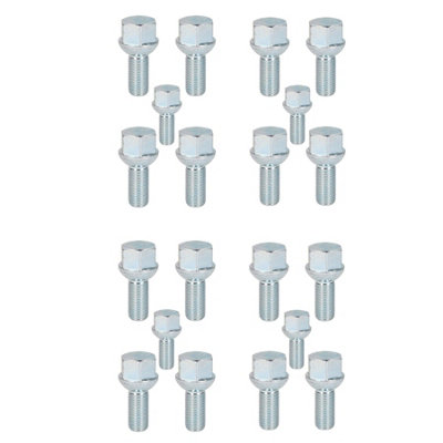 AB Tools 20 Pack M12 X 1.5 Trailer Wheel Spherical Bolt For Ifor Williams Indespension from B&Q