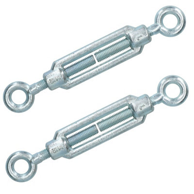 AB Tools 2 Pack Straining Screw / Turnbuckle Eye To Eye Galvanised Rigging M12 from B&Q