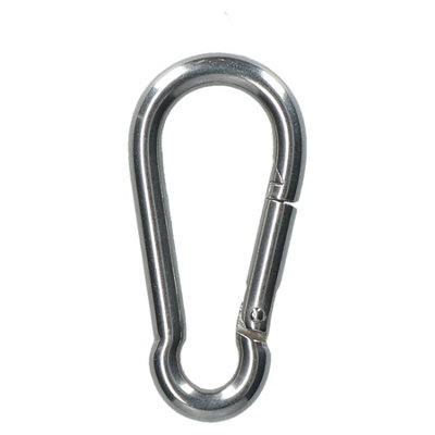 AB Tools Carabiner Carbine Hook Snap Shackle 6mm Marine Grade 316 Stainless Steel from B&Q