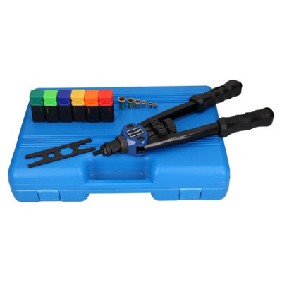 AB Tools Hand Nut Riveter Riveting Kit Tool Nut Sert Tool Fastener M3M10 And 60 Rivets from B&Q