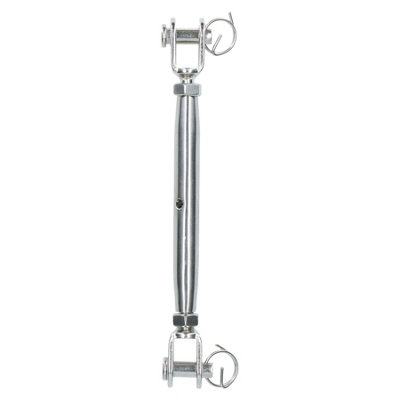 AB Tools Rigging Screw 8mm Jaw To Jaw Turnbuckle Straining Marine Grade 316 Stainless from B&Q