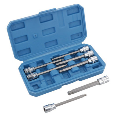 AB Tools 7Pc 3/8" Drive Ball Ended Metric Extra Long Allen Hex Keys 310mm Bit Sockets from B&Q