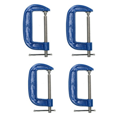 AB Tools 4" / 100mm Heavy Duty G Clamp C C Grip Holder Clasp Vice Clamping 4 Pack from B&Q