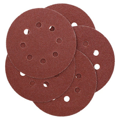 AB Tools 125mm 5" Hook And Loop Sanding Sander Abrasive Da Discs Coarse 60 Grit 5Pc from B&Q